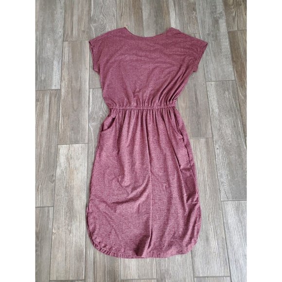 LuLaRoe Dresses & Skirts - Lularoe Casual Signaturesoft Midi Criss-cross Dress With Pockets In Plum Size S